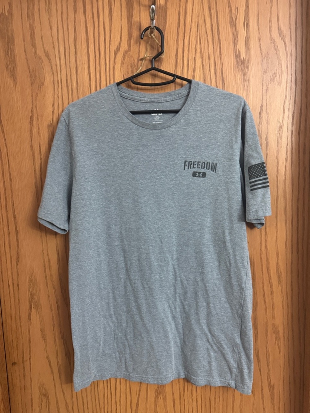 Under Armour Gray 'Freedom' Short Sleeve Crew Tee